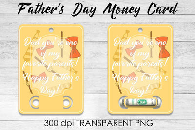 Father’s Day Money Card PNG Design | Dad Money Holder | Grad PNG Sublimation Fly Design 