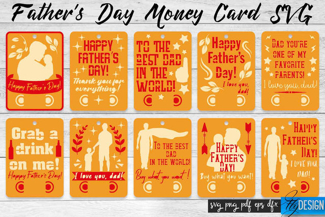 Father’s Day Money Card SVG | Father’s Day SVG Design | Dad SVG Quotes SVG Fly Design 