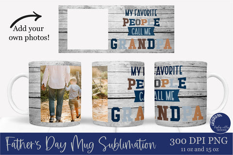 Father's Day Mug Sublimation Bundle-Dad Mug-Grandpa Mug PNG Sublimation Linden Valley Designs 