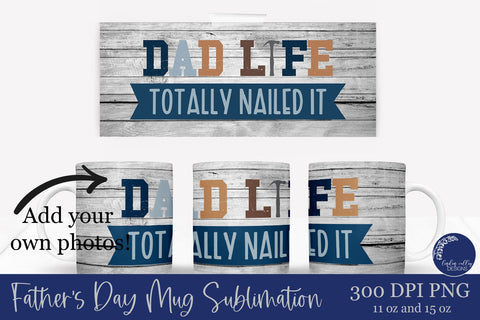 Father's Day Mug Sublimation Bundle-Dad Mug-Grandpa Mug PNG Sublimation Linden Valley Designs 