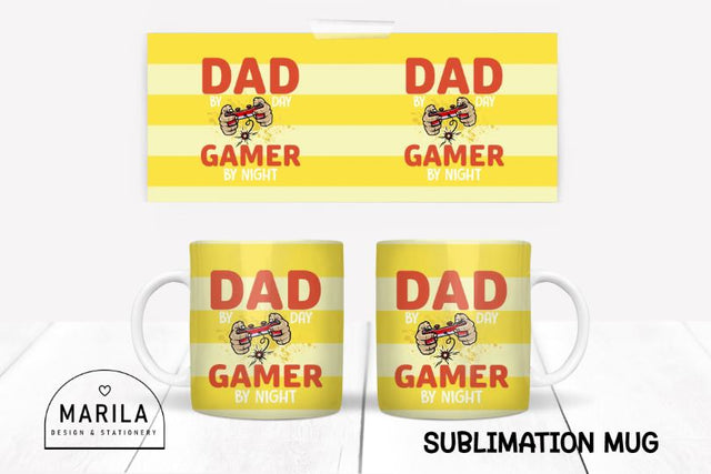 Father's Day Mug Sublimation Design / dad Mug Design #1 Sublimation Marilakits 
