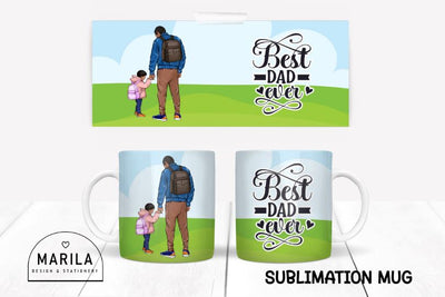 Father's Day Mug Sublimation Design / dad Mug Design #16 Sublimation Marilakits 