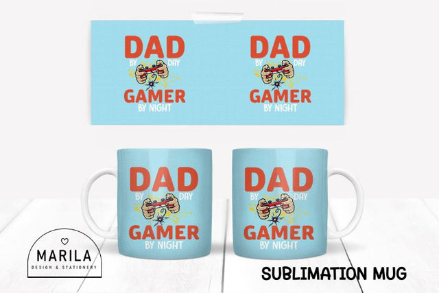 Father's Day Mug Sublimation Design / dad Mug Design #2 Sublimation Marilakits 