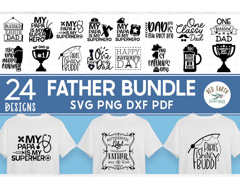 Fathers day quotes and sayings bundle,dad shirt sublimation SVG Redearth and gumtrees 