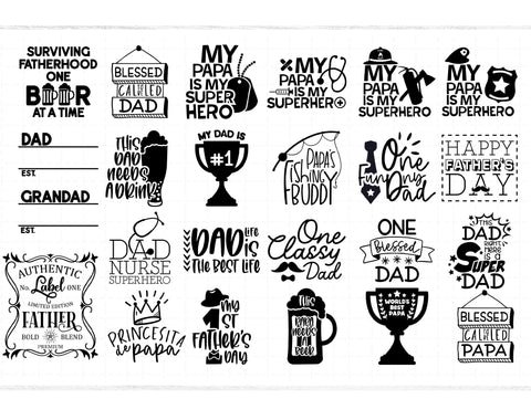 Fathers day quotes and sayings bundle,dad shirt sublimation SVG Redearth and gumtrees 