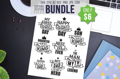 Father's Day Set of 8 SVG SVG VectorSVGdesign