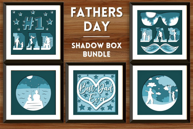 Fathers Day Shadow Box SVG SvgOcean 