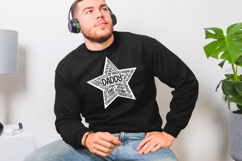 Father's Day Star Shape SVG bundle SVG DESIGNS DARK 