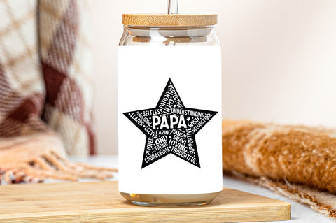 Father's Day Star Shape SVG bundle SVG DESIGNS DARK 