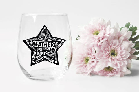 Father's Day Star Shape SVG bundle SVG DESIGNS DARK 