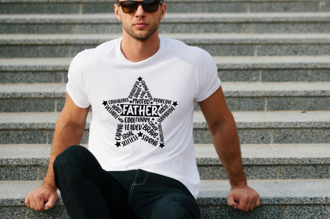Father's Day Star Shape SVG bundle SVG DESIGNS DARK 