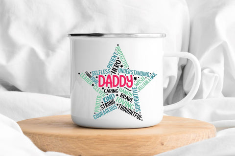 Father's Day Star Shape SVG bundle SVG DESIGNS DARK 