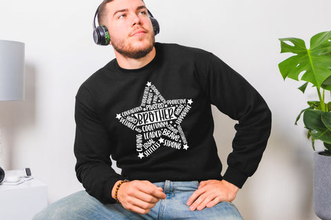 Father's Day Star Shape SVG bundle SVG DESIGNS DARK 