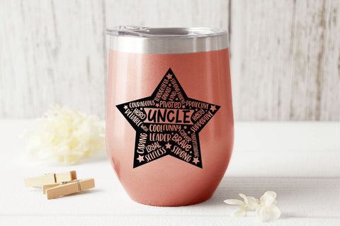 Father's Day Star Shape SVG bundle SVG DESIGNS DARK 