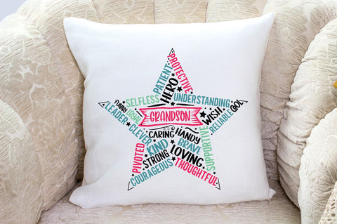 Father's Day Star Shape SVG bundle SVG DESIGNS DARK 