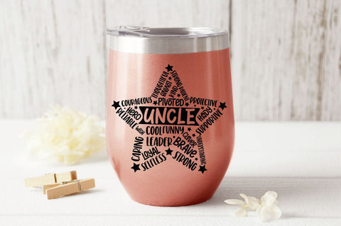 Father's Day Star Shape SVG bundle SVG DESIGNS DARK 