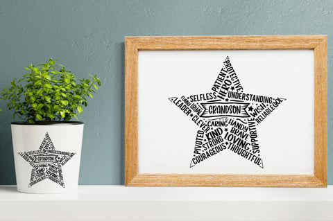 Father's Day Star Shape SVG bundle SVG DESIGNS DARK 