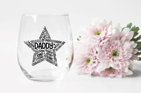 Father's Day Star Shape SVG bundle SVG DESIGNS DARK 