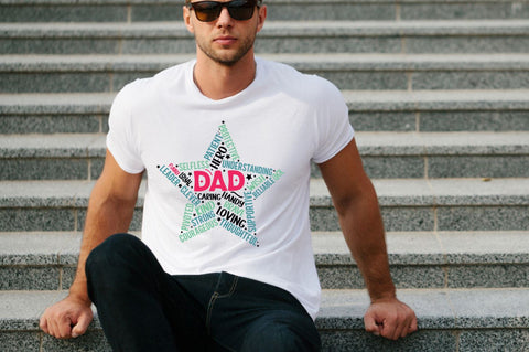 Father's Day Star Shape SVG bundle SVG DESIGNS DARK 