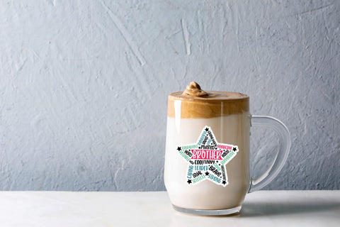 Father's day Star Sticker Bundle Sublimation DESIGNS DARK 