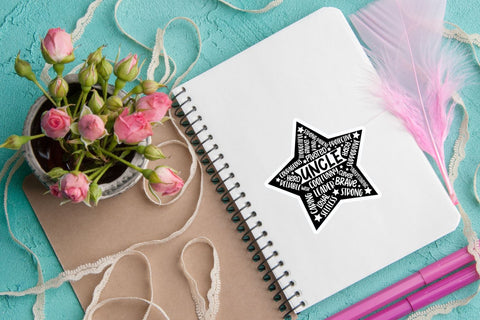 Father's day Star Sticker Bundle Sublimation DESIGNS DARK 