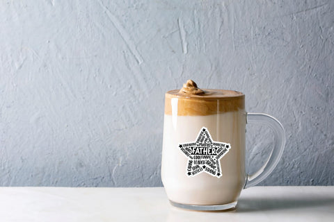 Father's day Star Sticker Bundle Sublimation DESIGNS DARK 