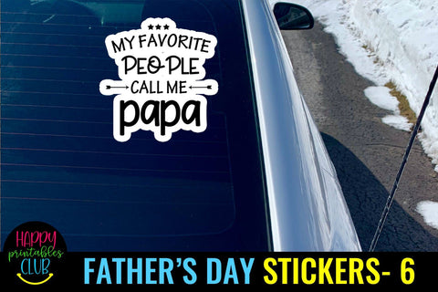 Father's Day Stickers 6- Dad Stickers- Printable Stickers SVG Happy Printables Club 