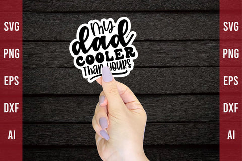 Father's Day Stickers Bundle SVG Ariyan 