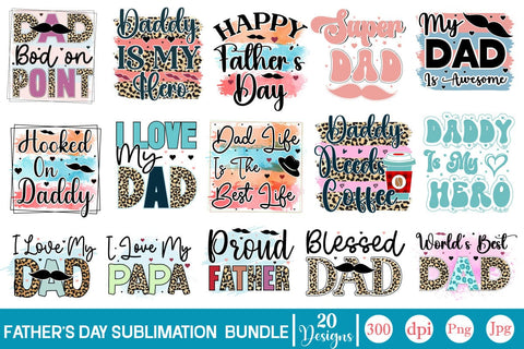 Father's Day Sublimation Bundle Sublimation SVGs,Quotes and Sayings,Food & Drink,On Sale, Print & Cut Sublimation DesignPlante 503 
