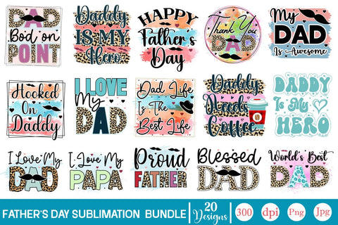 Father's Day Sublimation Bundle Sublimation SVGs,Quotes and Sayings,Food & Drink,On Sale, Print & Cut Sublimation DesignPlante 503 
