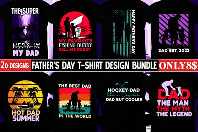 Father's Day Sublimation Bundle,Happy Father's Day T-Shirt Design Bundle,20 Father's Day Sublimation Bundle,Dad Svg BUndle Quotes,Father's Day T-Shirt Design, Father's Day Sublimation Design, Dad Sublimation Design SVG BlackCatsMedia 