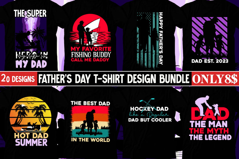 Father S Day Sublimation Bundle Happy Father S Day T Shirt Design