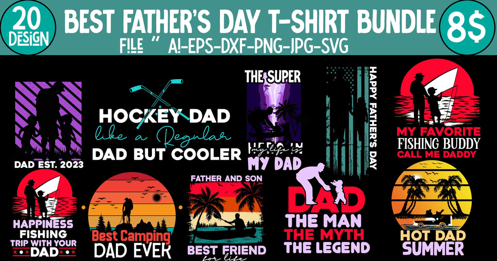 Father S Day Sublimation Bundle Happy Father S Day T Shirt Design