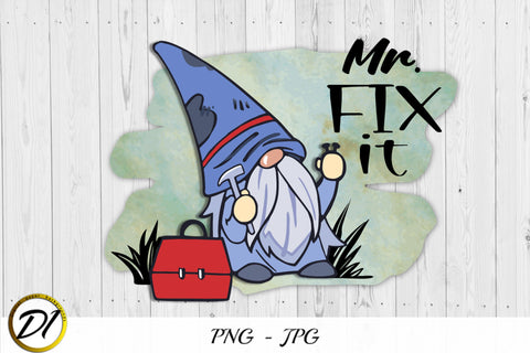 Father's Day Sublimation. Fixing Gnome SVG Evgenyia Guschina 