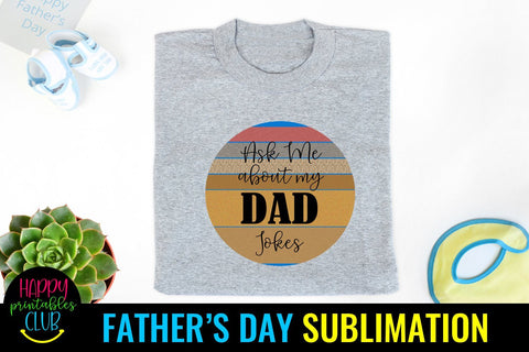Father's Day Sublimation- Sublimation Father's Day Ideas PNG Sublimation Happy Printables Club 