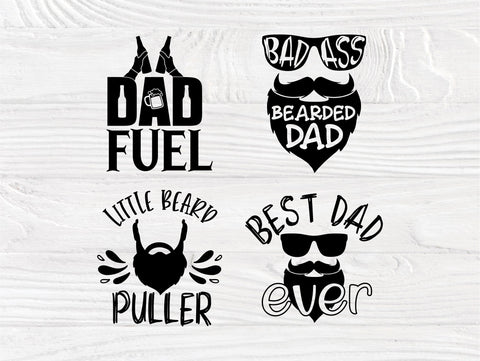Fathers Day Svg, Beard Svg, Dad Signs, Beer Svg SVG TonisArtStudio 