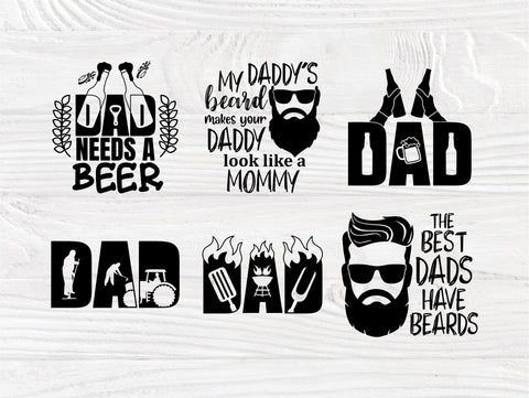 Fathers Day Svg, Beard Svg, Dad Signs, Beer Svg SVG TonisArtStudio 