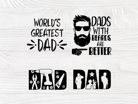 Fathers Day Svg, Beard Svg, Dad Signs, Beer Svg SVG TonisArtStudio 