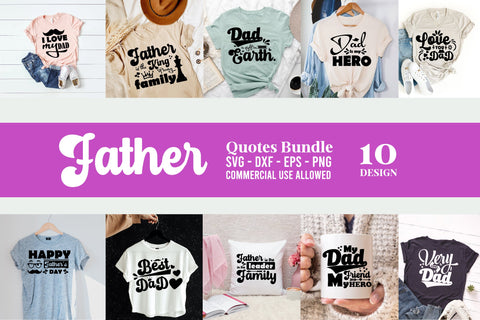 Father's Day Svg Bundle 10 Design SVG balya ibnu bi malkan 