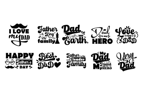 Father's Day Svg Bundle 10 Design SVG balya ibnu bi malkan 