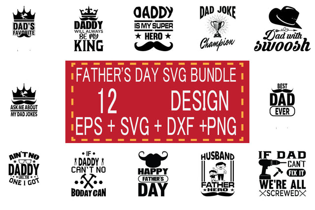 Father's Day svg bundle 12 design SVG svgteam 
