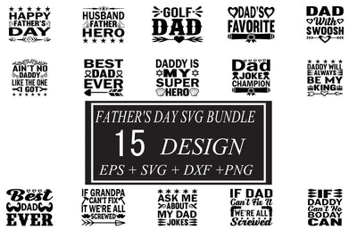 Father's Day svg bundle 15 design SVG svgteam 