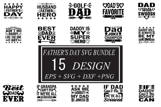 Father's Day svg bundle 15 design SVG svgteam 