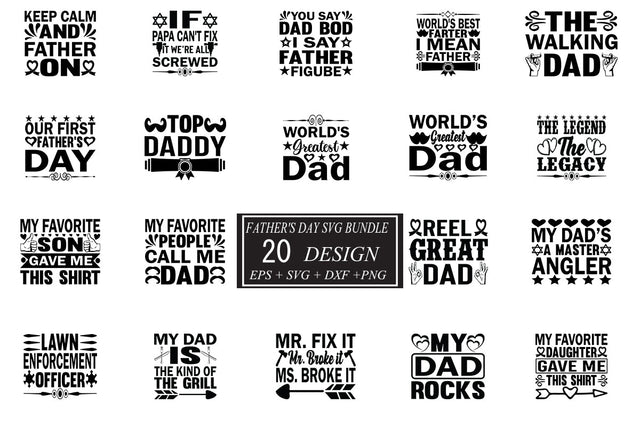 Father's Day svg bundle 20 design SVG svgteam 