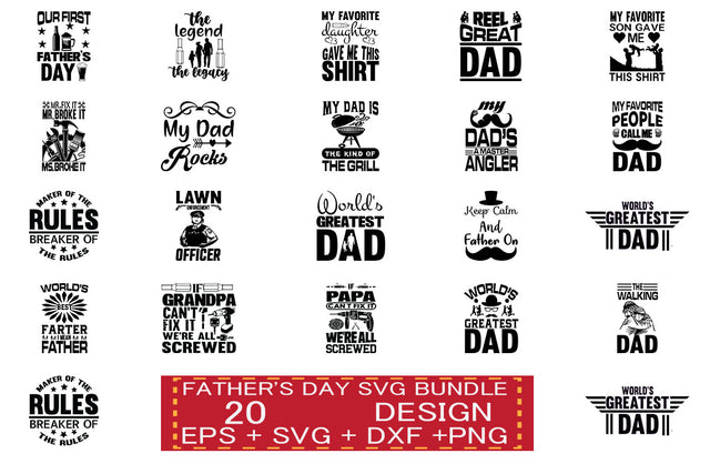 Father's Day svg bundle 20 design SVG svgteam 