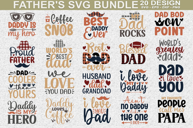 Father's Day SVG Bundle Cut File SVG akazaddesign 