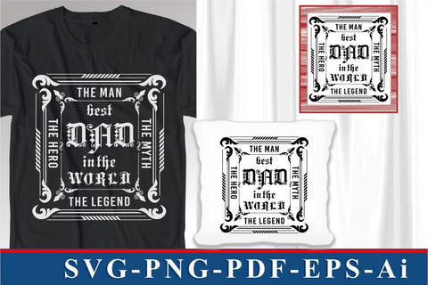 Fathers Day SVG Bundle, Dad Quotes T shirt Design SVG Graphic Vector, Best Dad Ever, Fathers Day Mug Designs SVG D2PUTRI Designs 