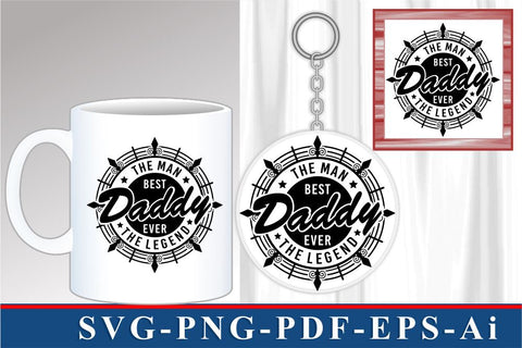 Fathers Day SVG Bundle, Dad Quotes T shirt Design SVG Graphic Vector, Best Dad Ever, Fathers Day Mug Designs SVG D2PUTRI Designs 