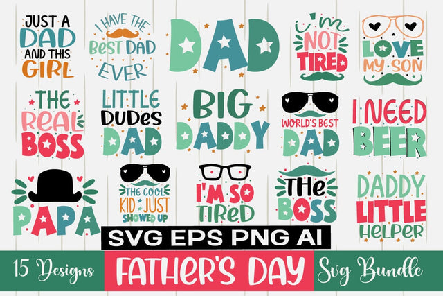 Father's Day Svg Bundle, Daddy and me svg bundle| Dad bundle SVG designmaster24 