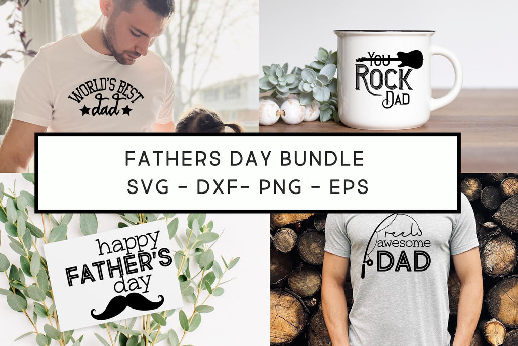 Father's Day SVG Bundle, Father's Day Clipart, World's Best Dad - So Fontsy